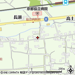 京都府綾部市高津町（北川）周辺の地図