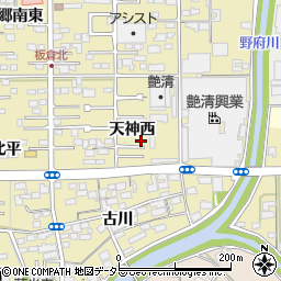 愛知県一宮市三条天神西周辺の地図