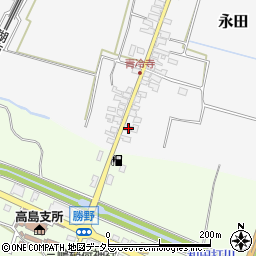 滋賀県高島市永田383周辺の地図