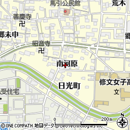 愛知県一宮市大和町馬引南河原周辺の地図