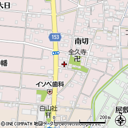 愛知県一宮市北小渕南切48周辺の地図