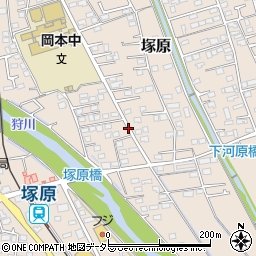 神奈川県南足柄市塚原周辺の地図