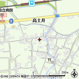 京都府綾部市高津町谷尻周辺の地図