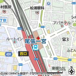 愛知県公共嘱託登記土地家屋調査士協会（公益社団法人）一宮地区事務所周辺の地図