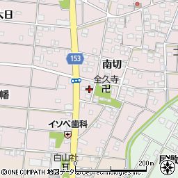 愛知県一宮市北小渕南切46周辺の地図