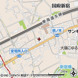 神奈川県中郡大磯町国府新宿371周辺の地図