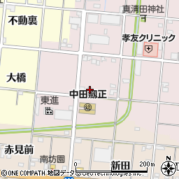 愛知県一宮市北小渕（中田）周辺の地図