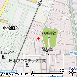 愛知県小牧市東田中48周辺の地図