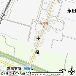 滋賀県高島市永田387周辺の地図