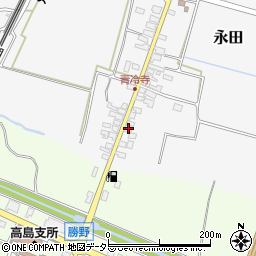 滋賀県高島市永田389周辺の地図