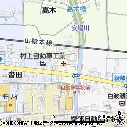 京都府綾部市延町鳥居周辺の地図