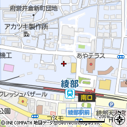 京都府綾部市井倉新町（瓜田）周辺の地図