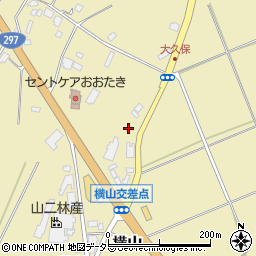千葉県夷隅郡大多喜町横山671周辺の地図