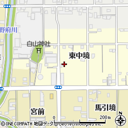 愛知県一宮市大和町馬引東中境周辺の地図