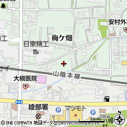 京都府綾部市井倉町仲屋敷周辺の地図