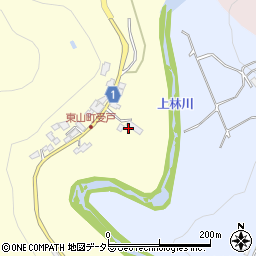京都府綾部市東山町受戸成周辺の地図