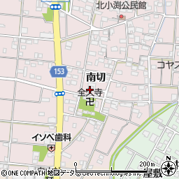 愛知県一宮市北小渕南切1368周辺の地図