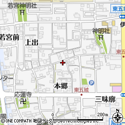 愛知県一宮市東五城本郷545周辺の地図