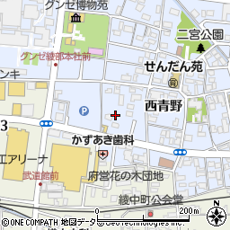 京都府綾部市青野町（西ノ後）周辺の地図