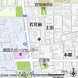 愛知県一宮市東五城上川田3周辺の地図