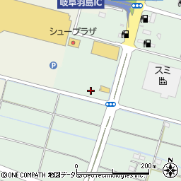 イーカーネット羽島インター店周辺の地図