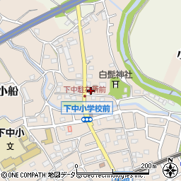 小田原市役所　下中老人憩いの家周辺の地図