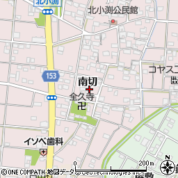 愛知県一宮市北小渕南切1371周辺の地図