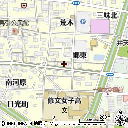 愛知県一宮市大和町馬引郷東周辺の地図