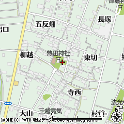 愛知県一宮市千秋町加納馬場（西切）周辺の地図