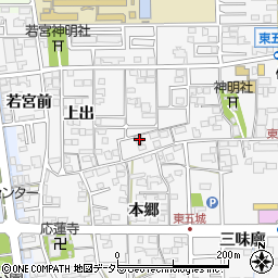 愛知県一宮市東五城南田尾729周辺の地図