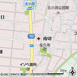 愛知県一宮市北小渕南切36周辺の地図