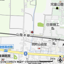 京都府綾部市岡町庭刈3周辺の地図