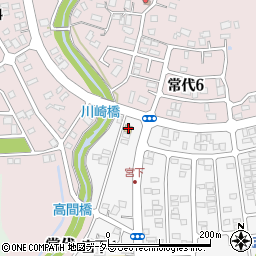 ローソンＨ君津宮下一丁目店周辺の地図