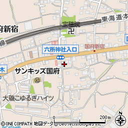 神奈川県中郡大磯町国府新宿123周辺の地図