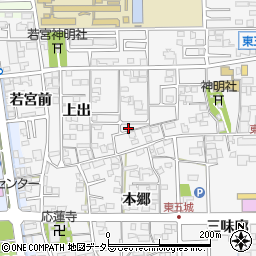 愛知県一宮市東五城南田尾11周辺の地図