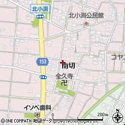 愛知県一宮市北小渕南切34周辺の地図