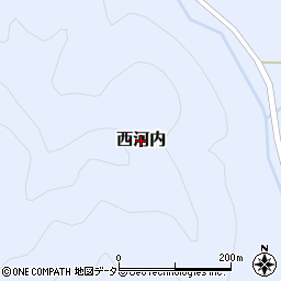 京都府京丹波町（船井郡）西河内周辺の地図
