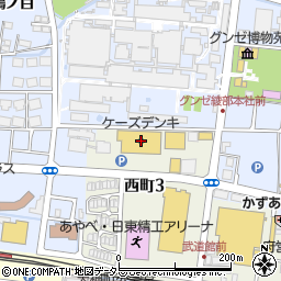 ケーズデンキ綾部店周辺の地図