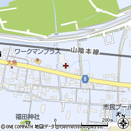 京都府綾部市大島町市場周辺の地図