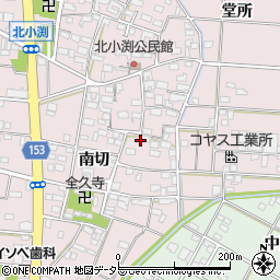 愛知県一宮市北小渕南切1441周辺の地図