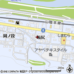 京都府綾部市大島町坂尻周辺の地図