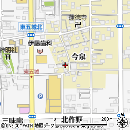 愛知県一宮市三条今泉12周辺の地図