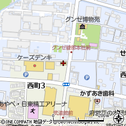 ローソン綾部西町店周辺の地図