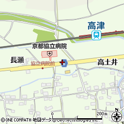 京都府綾部市高津町三反田周辺の地図