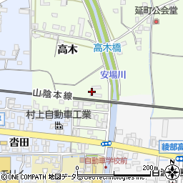 京都府綾部市延町柳周辺の地図