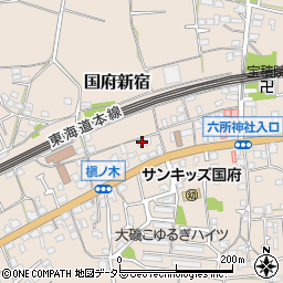 神奈川県中郡大磯町国府新宿390周辺の地図