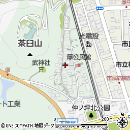 京都府福知山市厚周辺の地図