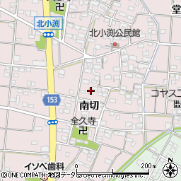 愛知県一宮市北小渕南切1433周辺の地図