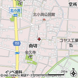 愛知県一宮市北小渕南切1436周辺の地図