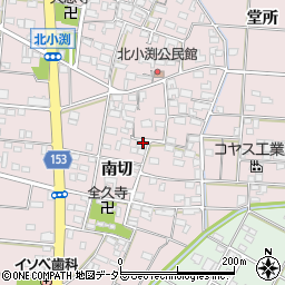 愛知県一宮市北小渕（六貫田）周辺の地図